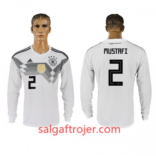 Tyskland Fodboldtrøjer Mustafi 2 Hjemmebanesæt VM 2018 Langærmet Tyskland Fodboldtrøjer Mustafi 2 Hjemmebanesæt VM 2018 Langærmet